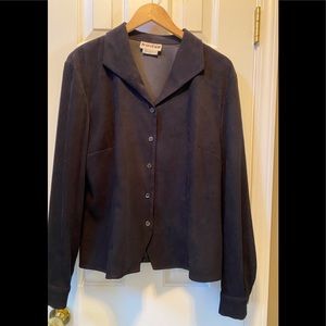 Joan Leslie black blouse size 16